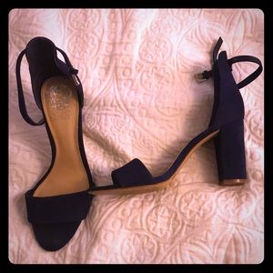 Vince Camuto Blue Suede Heels